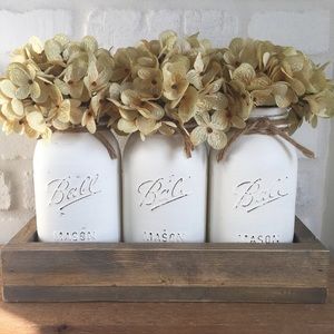 Spring mason jar decor set